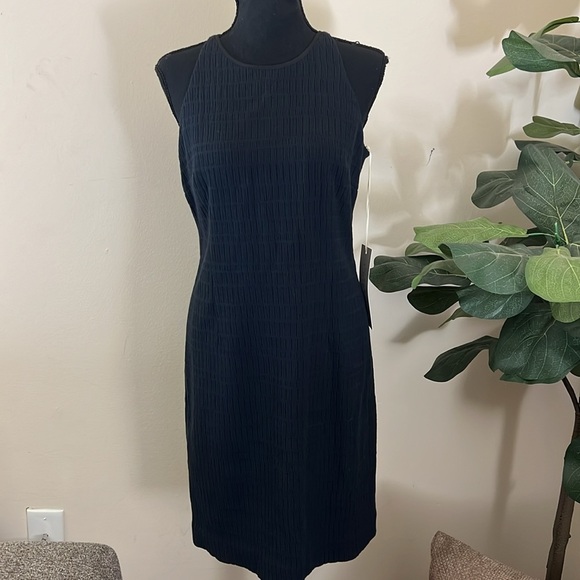 ETCETERA Black Knit Career Wear Cocktail Dress Size 6 NWT - Picture 1 of 16